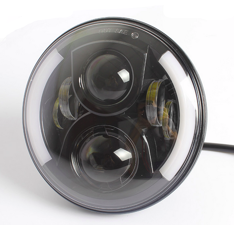 Фары головные светодиодные LED 60W (черный фон, DRL), комплект 2 шт. Defender