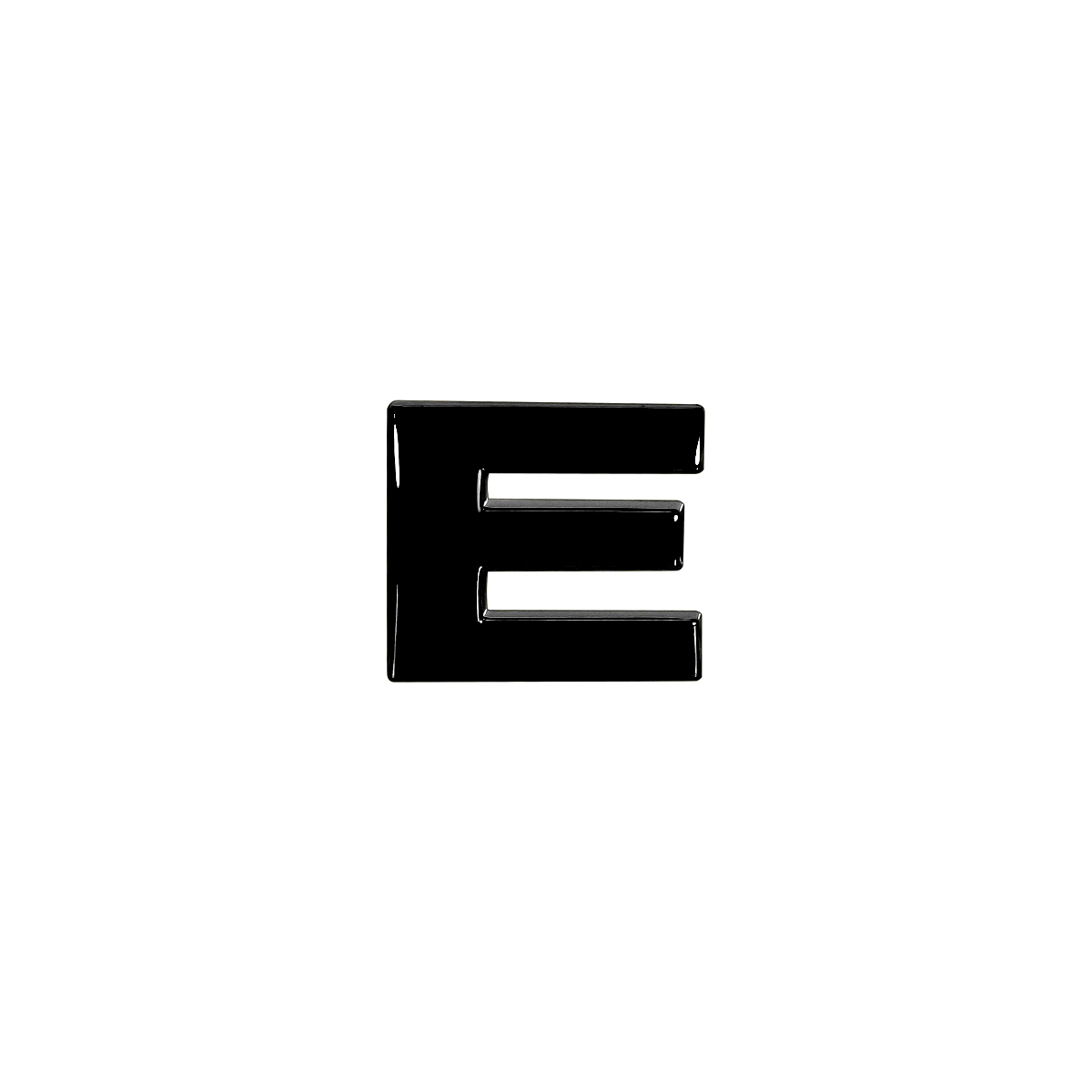 LETTER-E-RUS-GBL Буква "Е" (кириллица) цвет глянцевый черный купить с  доставкой