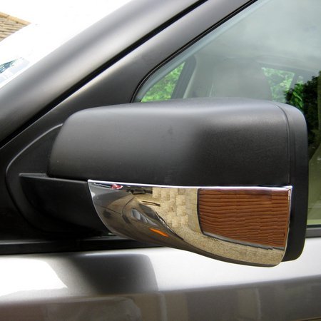 Накладки на боковые зеркала нижняя часть (левая и правая) Discovery 3, Freelander 2, Range Rover 2006-2009, Range Rover Sport 2005-2009 (хром).