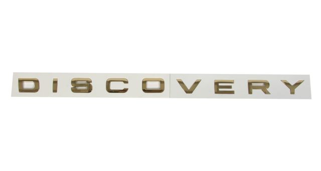 Надпись DISCOVERY на капот Discovery 4 2013 рестайлинг, цвет золотой, прямая