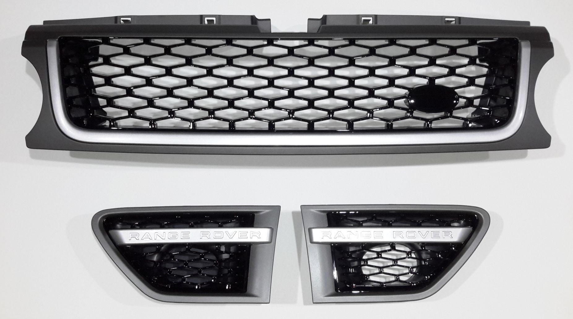 Комплект решеток Range Rover Sport 2010 Autobigraphy. Серый-серебро-черный