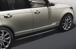 Пороги (подножки) Range Rover 2013, трубчатые, из нержавеющей стали