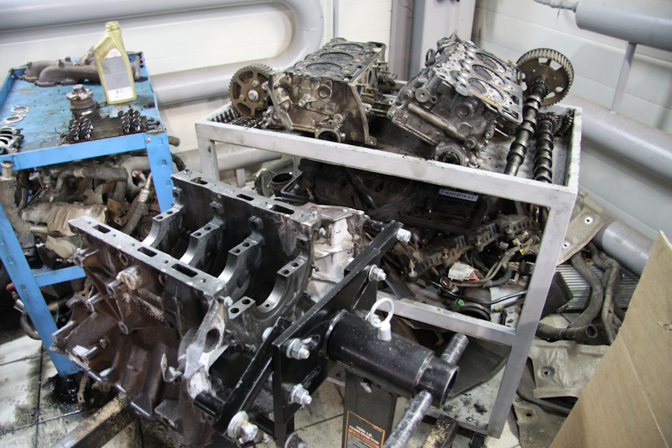 снятие и дефектовка двигателя Land rover discovery 3