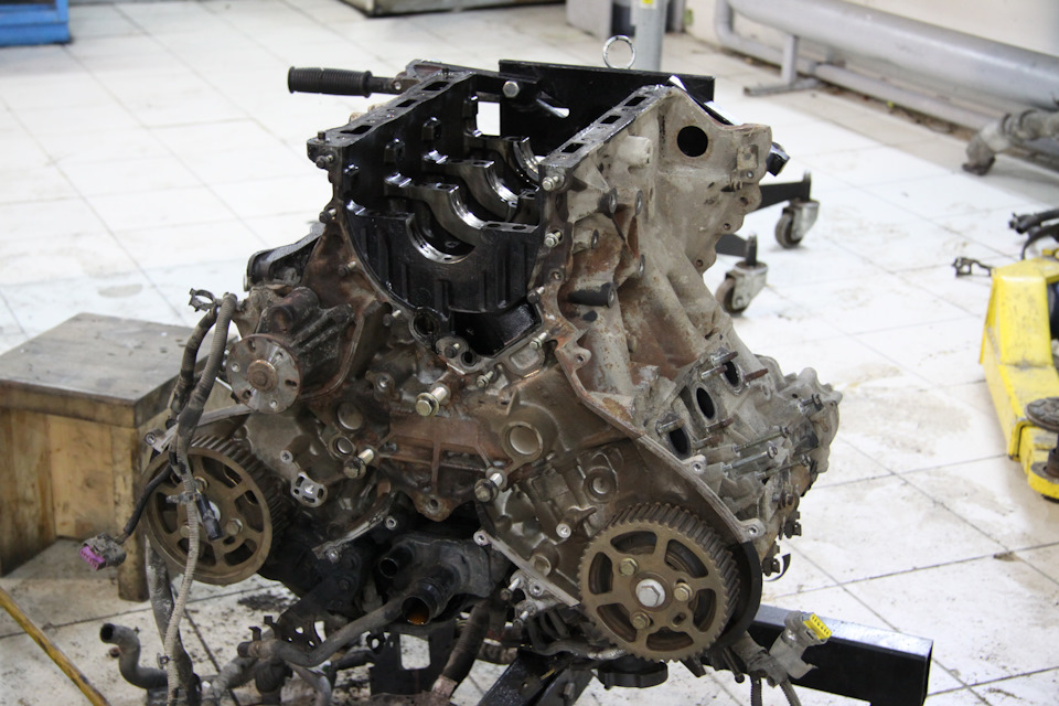 снятие и дефектовка двигателя Land rover discovery 3